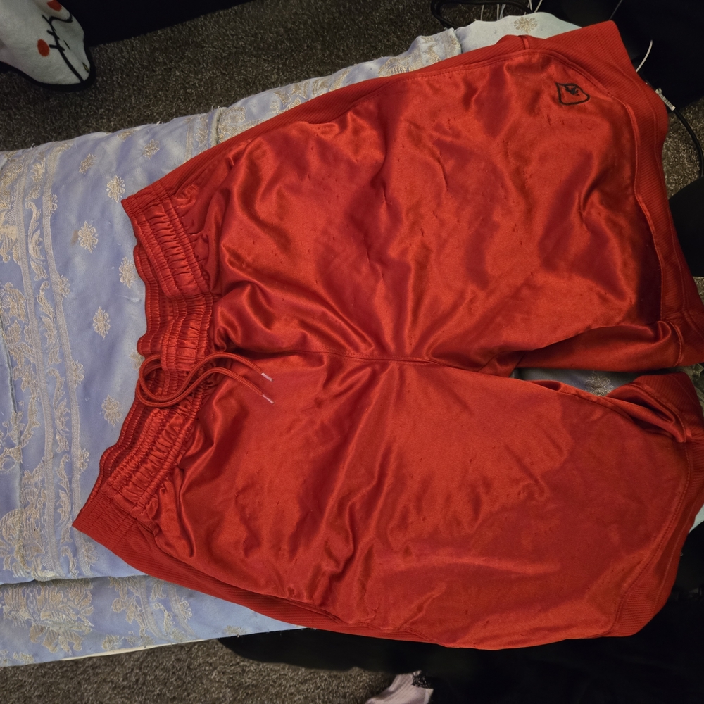 Men's Red Athletic Shorts